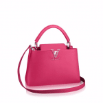 Louis Vuitton Pink Studded Capucines PM Bag