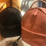 Louis Vuitton Rose Ballerine and Noir Monogram Empreinte Sorbonne Backpack Bags 2