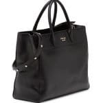 Prada Black City Tote Bag with Studded Strap