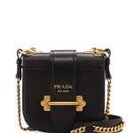 Prada Black Mini Curved Crossbody Bag