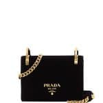 Prada Black Velvet Cahier Bag