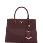 Prada Bordeaux/Pink Paradigme Tote Bag