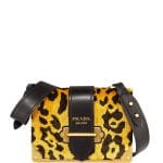 Prada Leopard Velvet Small Cahier Bag