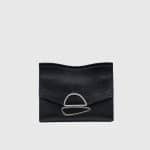 Proenza Schouler Black Leather Small Curl Chain Clutch Bag