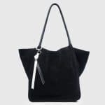 Proenza Schouler Black Suede Extra Large Tote Bag