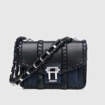 Proenza Schouler Black/Indigo Leather/Suede Hava Chain Bag