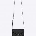 Saint Laurent Black Y Matelasse Toy Loulou Strap Bag