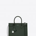 Saint Laurent Dark Green Crocodile Embossed Baby Sac De Jour Bag