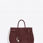 Saint Laurent Dark Red Small Sac De Jour Souple Bag