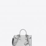 Saint Laurent Silver Metallic Nano Sac De Jour Souple Bag