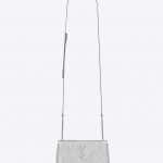 Saint Laurent Silver Metallic Toy West Hollywood Bag