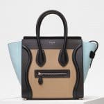 Celine Beige Bullhide Calfskin Micro Luggage Bag