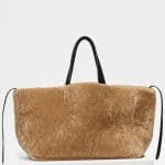 Celine Beige Shearling Small Soft Cabas Phantom Bag