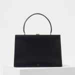 Celine Black Box Calfskin Medium Clasp Bag