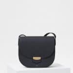 Celine Black Grained Calfskin Compact Trotteur Bag
