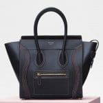 Celine Black Shiny Smooth Calfskin Micro Luggage Bag