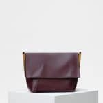 Celine Burgundy Flap Clasp Bag