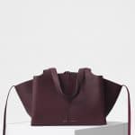Celine Burgundy Small Tri-Fold Bag