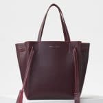 Celine Burgundy/Pink Small Cabas Phantom Bag