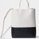 Celine Cream/Black Small Cabas Bag