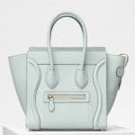 Celine Jade Baby Drummed Calfskin Micro Luggage Bag