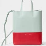 Celine Jade/Bright Red Small Cabas Bag