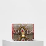 Celine Multicolor Painted Python Medium Classic Box Bag