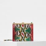 Celine Multicolour Painted Python Mini Clasp Bag
