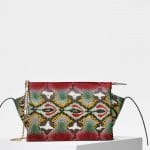 Celine Multicolour Painted Python Tri-Fold Clutch on Chain Bag