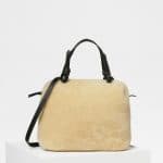 Celine Natural Shearling Small Soft Cube Bag