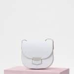 Celine Optic White Grained Calfskin Small Trotteur Bag