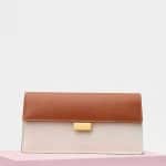 Celine Optic White/Tan Bicolour Clutch Bag