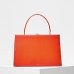 Celine Orange Box Calfskin Medium Clasp Bag