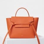 Celine Orange Grained Calfskin Micro Belt Bag