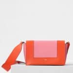Celine Orange/Flamingo Medium Frame Bag