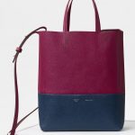 Celine Plum/Steel Blue Small Cabas Bag