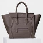 Celine Souris Drummed Calfskin Mini Luggage Bag