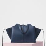 Celine Steel Blue Small Tri-Fold Bag