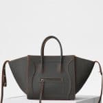 Celine Stone Baby Grained Calfskin Medium Luggage Phantom Bag