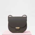 Celine Stone Grained Calfskin Compact Trotteur Bag