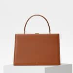 Celine Tan Natural Calfskin Medium Clasp Bag