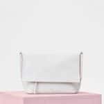 Celine White Flap Clasp Bag