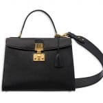 Dior Black Calfskin Dioraddict Top Handle Bag