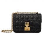 Dior Black Lambskin Dioraddict Flap Bag