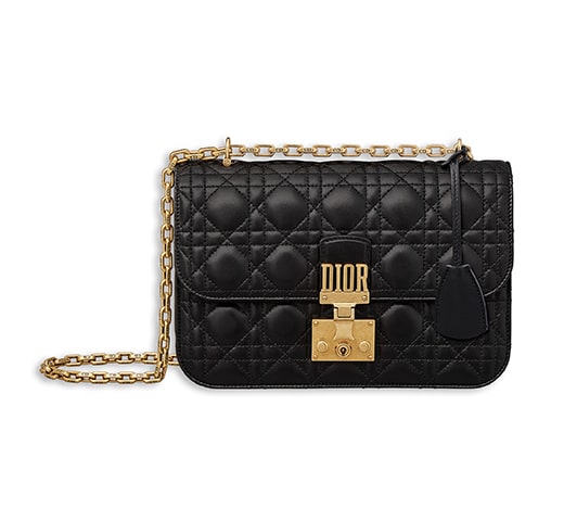 Christian Dior Dioraddict Flap Bag Cannage Quilt Lambskin Small