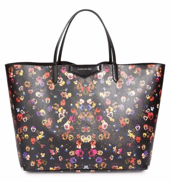 Givenchy Antigona Large Night Pansy-Print Tote Bag