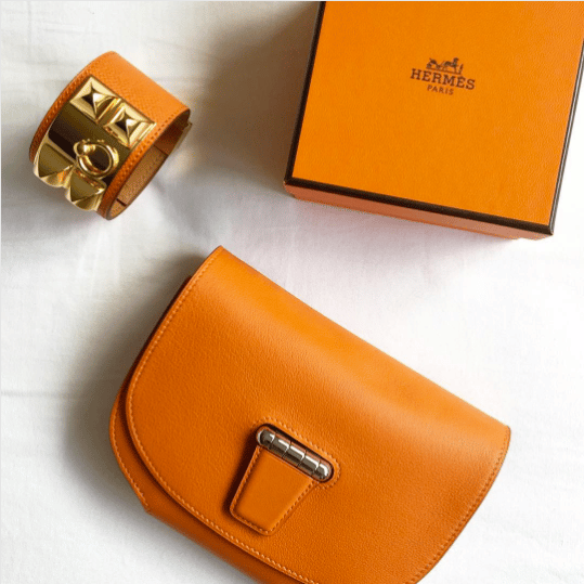 top detail, thread Hermès  Small leather goods, Leather wallet