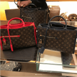 Louis Vuitton Red and Marine Monogram Canvas Popincourt PM Bags
