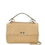 Valentino Beige Rockstud Spike Large Bag