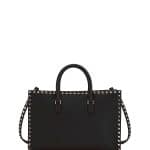 Valentino Black Rockstud Medium Tote Bag